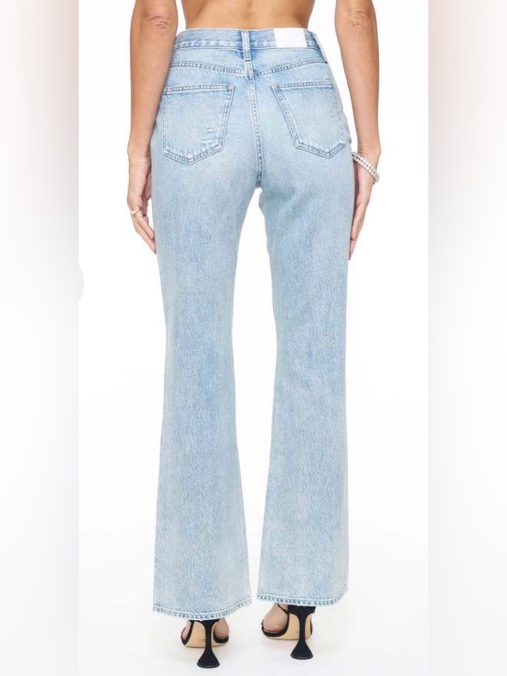 Pistola Stevie High Rise Slim Boot Flare Jeans Light Wash NWOT 26 - Picture 3 of 12